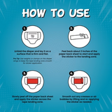 NorthShore Diaper Panel Stickers