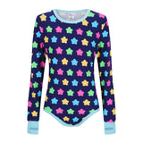 ODU Dark Starburst Long Sleeve Bodysuit with Thumbhole