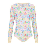 ODU Puff Pals Long Sleeve Bodysuit with Thumbhole
