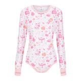 ODU Pastel Purrfection Long Sleeve Bodysuit with Thumbhole