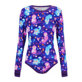 ODU Spirit Tigers Long Sleeve Bodysuit with Thumbhole
