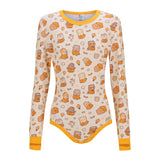 ODU Jack-o-Dippies Long Sleeve Bodysuit with Thumbhole