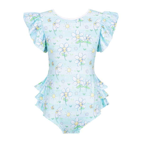 【未開封】melted butter SWAN BODYSUIT&BIB ODU Darling Daisies Ruffle Butt Bodysuit – My Inner Baby