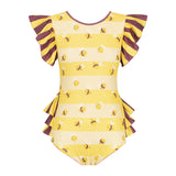 ODU Bumblebees Ruffle Butt Bodysuit