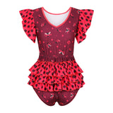 ODU Ladybugs Ruffle Butt Bodysuit