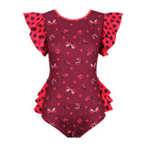 ODU Ladybugs Ruffle Butt Bodysuit