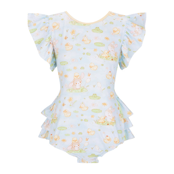 ODU Darling Ducklings Ruffle Butt Bodysuit