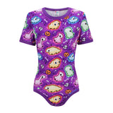 ODU Boo-Rassic Bodysuit - Purple