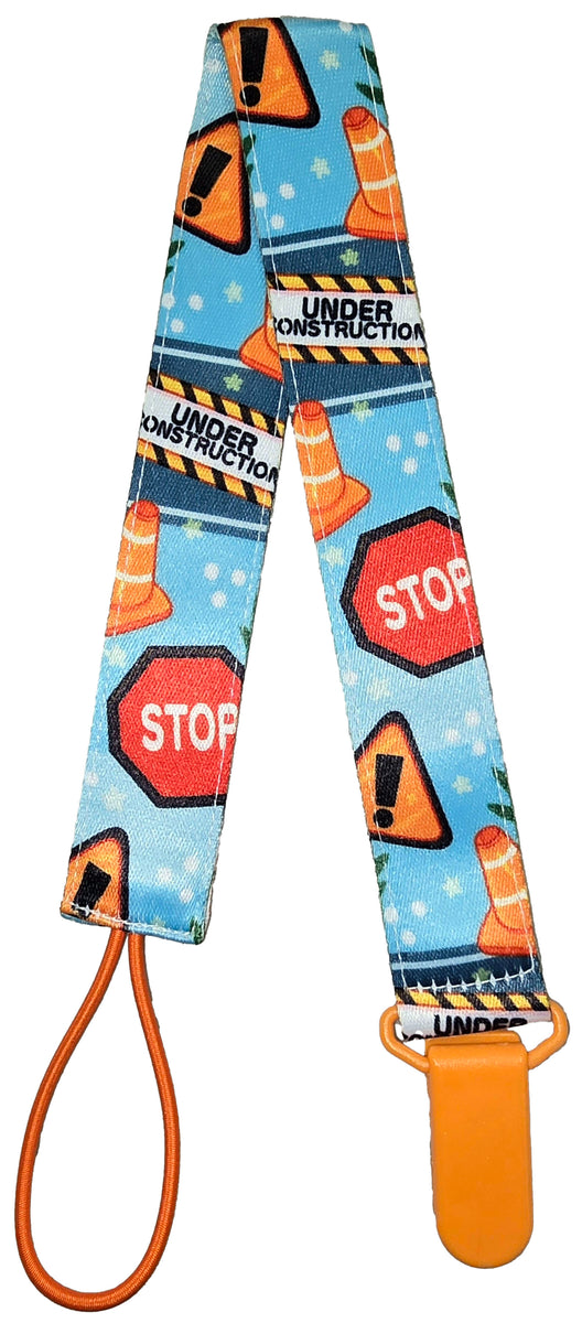 ODU Pacifier Clip - Under Construction - Orange – My Inner Baby