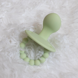 LC Adult Silicone Orthodontic Pacifier - Green