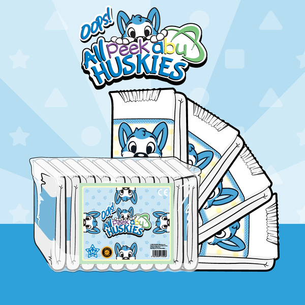 ABU Oops All Huskies PeekABU Adult Diaper – My Inner Baby