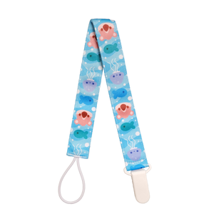 ODU Pacifier Clip -  Otters - White