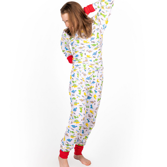 Rearz Dinosaur Convertible Pajamas
