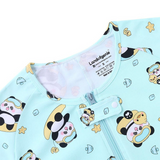 LOG Men's Cotton Romper - Blue Panda