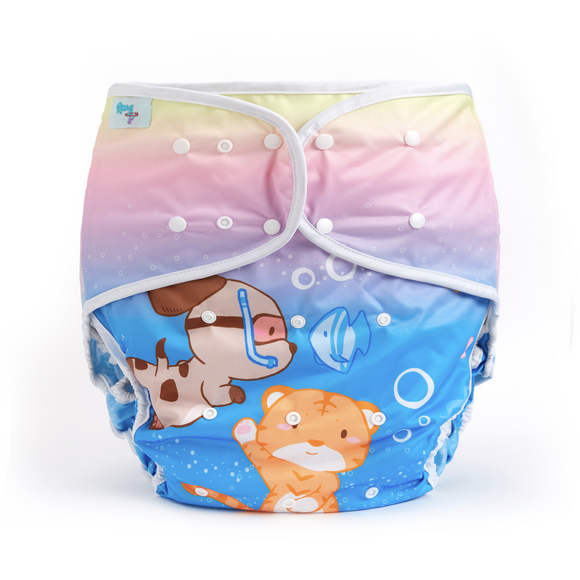 Adult Swim Diaper - NEW Splash (Positional Print)