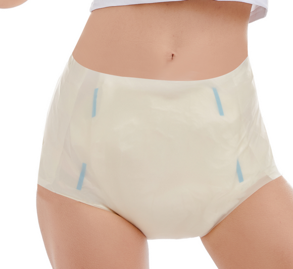Adult Transparent Seamless Latex Brief/Diaper Cover