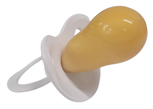Adult Disciplinary Firm Latex Fixx Pacifier - White