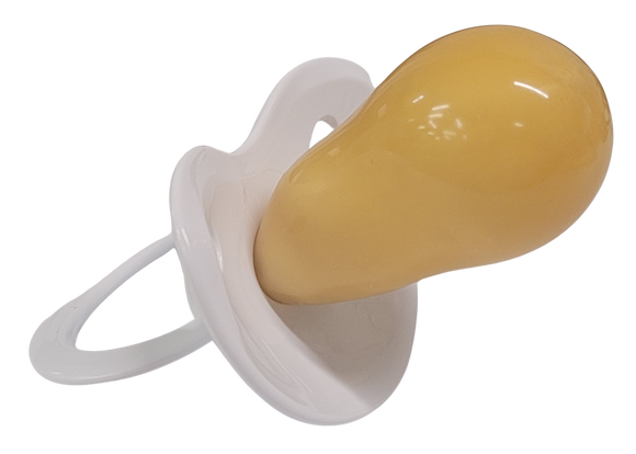 Adult Disciplinary Firm Latex Fixx Pacifier - White