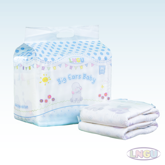 LNGU Big Ears Baby Cloth Backed Adult Diaper