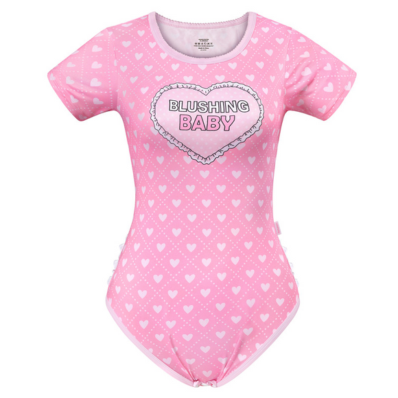 LFB Blushing Baby Ruffle Butt Adult Bodysuit