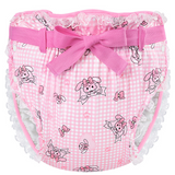 LFB Silky Ribbon Omutsu Diaper Cover - Bunnies & Bows