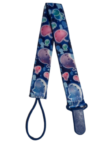 ODU Pacifier Clip - Ocean Dreams - Dark Blue