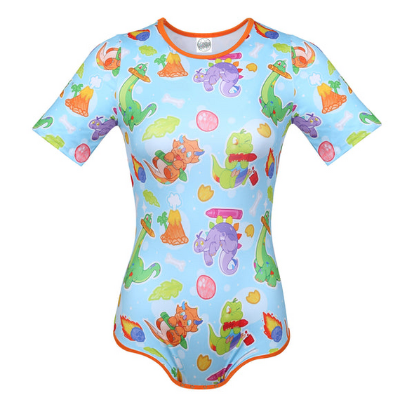 LittleForBig Zijdeachtige Romper Onesie Pyjama Bodysuit - Little Dreamers Onesie Bodysuit, Blauw, XS LittleForBig Zijdeachtige Romper Onesie Pyjama Bodysuit - Little Dreamers Onesie Bodysuit, Blauw, XS