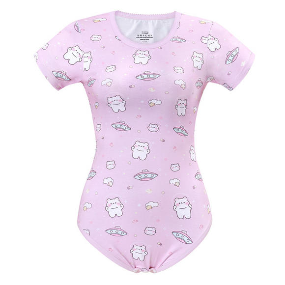 LFB Cutie Bears in Space Bodysuit - Pink