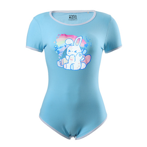 CutiePlusU Blue Cutie Bunny Bodysuit