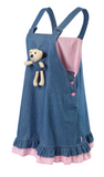 CutiePlusU Bear Baby Overall Dress - Light Denim