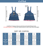 CutiePlusU Bear Baby Overall Dress - Light Denim