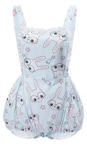 CutiePlusU Blue Dr. Bunny Overall