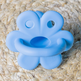 LC Adult Silicone Orthodontic Pacifier - Flower - Blue