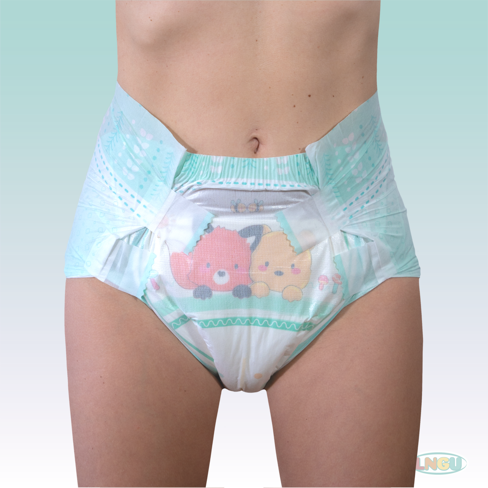 【松ちゃん】LNGU Honey Tales mサイズ おむつ　abdl LNGU Honey Tales Cloth Backed Adult Diaper – My Inner Baby