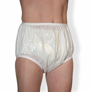 Ideal Fit Plastic Pants - Glossy White – My Inner Baby