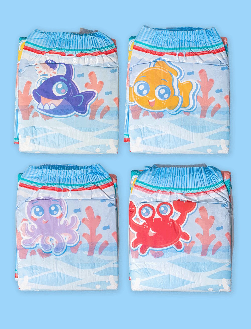 Kiddo Sea Friends Adult Diaper – My Inner Baby