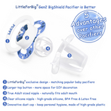 LFB Gen II Adult size Pacifier - Little Blue