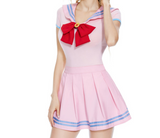 CutiePlusU Magical Sailor Skirt Set - Pink