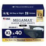 USA V2 NorthShore Mega Max Diaper - Black