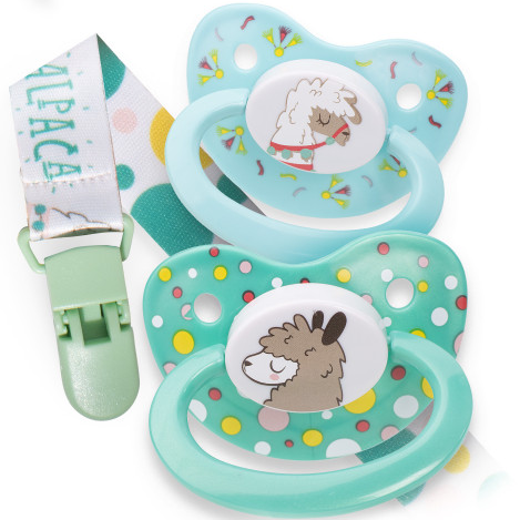 Adult Pacifiers with Clip - NEW Alpaca (2-Pack) – My Inner Baby