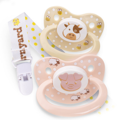Adult Pacifiers with Clip - NEW Barnyard (2-Pack) – My Inner Baby