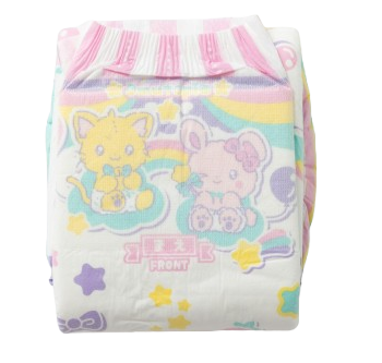 Omutopia Pastel Puffies Printed Adult Diapers