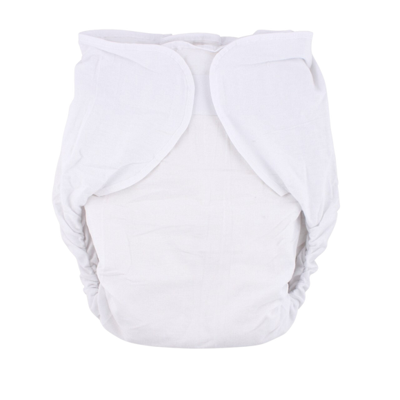 Omutsu Bulky Nighttime Cloth Diaper - White