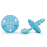 LC Adult Silicone Orthodontic Pacifier - Baby Blue