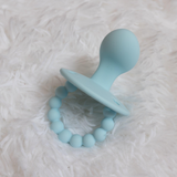 LC Adult Silicone Orthodontic Pacifier - Baby Blue