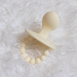 LC Adult Silicone Orthodontic Pacifier - Baby Powder