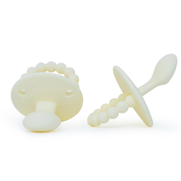 LC Adult Silicone Orthodontic Pacifier - Baby Powder