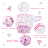 LFB Silky Ribbon Omutsu Diaper Cover - Pastel Circus