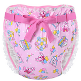 LFB Silky Ribbon Omutsu Diaper Cover - Pastel Circus