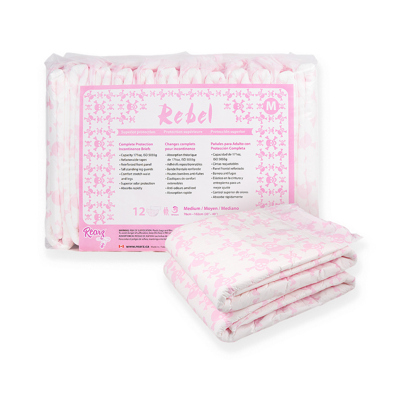 Rearz Pink Rebel Adult Diaper – My Inner Baby